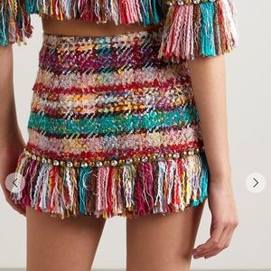 Tweed Area Mini Skirt